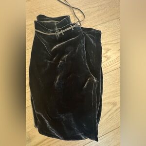 Rozae Nichols velvet silk pants size small